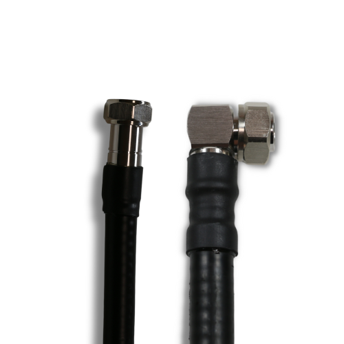 123eWireless: 1/2" Flexible 4.3-10 Male to 4.3-10 Male Right Angle Low PIM Jumper - Thumbnail 4