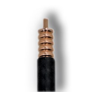 1/2" Flexible Coaxial Cable Plenum, Black, Per Foot