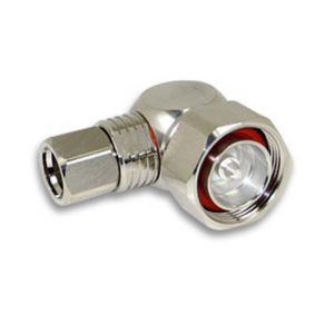 7/16 Din Male Right Angle Field Installed 1/2" Superflexible