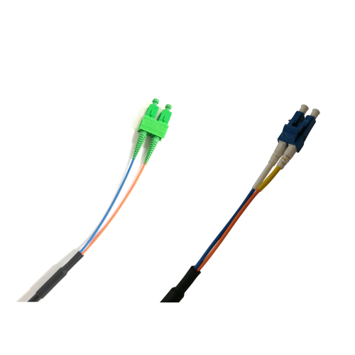 SC/APC-LC/UPC 2F Duplex, Single Mode I/O Riser with a Pulling Sock Jum