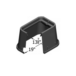 Old Castle: HDPE, Load Rating: Light Duty, 14" W x 19" L, Gr