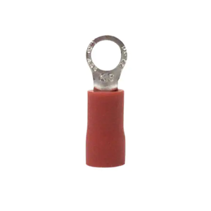 Gardner Bender: 8 AWG 1/4" Tab Ring Terminal, Vinyl Red (5-P