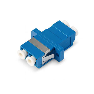 Gruber: LC Duplex Singlemode Bulkhead Adapter, Blue