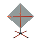 TrafFix: Sign Stand w/ Step-N-Drop Legs & Standard Latch Bracket Assembly