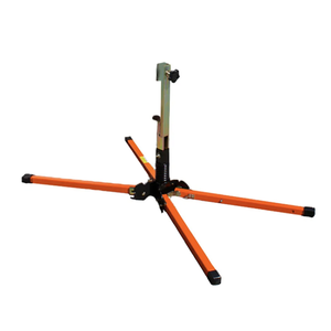 TrafFix: Single Spring Sign Stand w/ Step-N-Drop Telescoping Legs & Universal Sign Holder