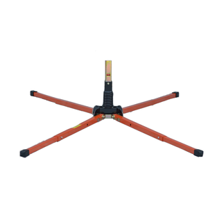 TrafFix: Single Spring Sign Stand w/ Step-N-Drop Telescoping Legs & Standard Latch Bracket Assembly