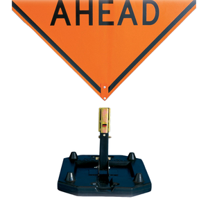 TrafFix: Zephyr Rubber Base Sign Stand Boxed w/ Standard Latch Bracket Assembly