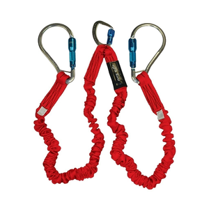 Elk River: Flex-NoPac Lanyard with Aluminum Carabiners Red