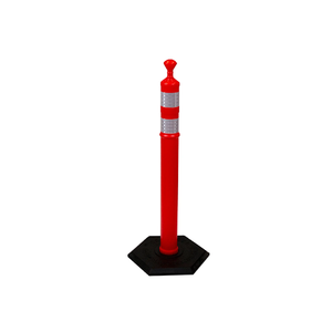 TrafFix Devices: Orange 42" Grabber Tube II, (2) 3" Reflective Collars, 12# Base