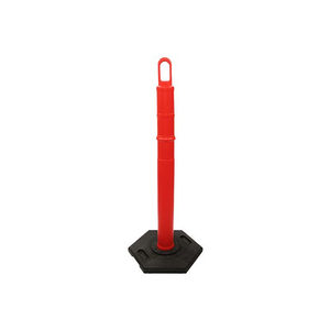 TrafFix Devices: Orange 42" Looper Tube, No Reflective Collars, 12# Base