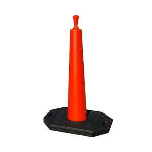TrafFix Devices: Orange Roof Edge Delineator, 30# Base