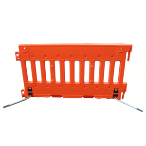 TrafFix Devices: Orange Urbanite Pedestrian Wall with ADA Step-N-Deploy Legs