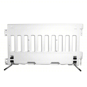 TrafFix Devices: White Urbanite Pedestrian Wall with ADA Step-N-Deploy Legs