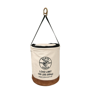 Klein Tools: 17" Heavy Duty Top Closing Canvas Bucket