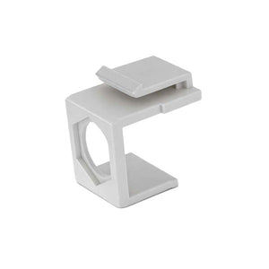 Gruber: Blank Insert for F Type Connector - White