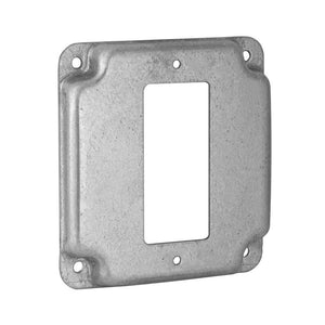 Raco: Steel 4" Square Surface Cover Raised 1/2"