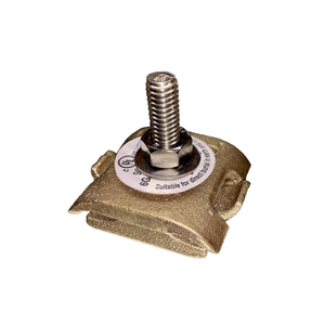 Kuefler Lightning Protection: Aluminum Cast Parallel Splicer Single Bolt with 1-1/2" of Contact