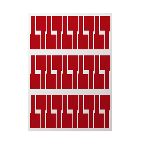 A4LABELRED Mr.Label: US Letter Sheet Self-Adhesive Cable Label Red ...