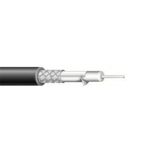 Carol Brand: Coaxial Cable, RG6U, Copper Coated Steel, 6.68mm, 75 ohm, Black, 500'