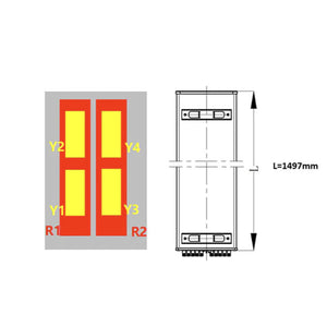 Sinclair Technologies: 12-port panel antenna, 2x698-960 and 4x1710-2690 MHz, 65˚, Integrated RET
