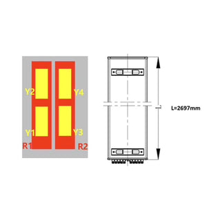Sinclair Technologies: 12-port panel antenna, 2x698-960 and 4x1710-2690 MHz, 65˚, Integrated RET