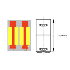 Sinclair Technologies: 12-port panel antenna, 2x698-960, 2x1427-2690, and 2x1710-2690 MHz, 65˚, Integrated RET