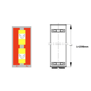 Sinclair Technologies: 12-port panel antenna, 2x698-960 and 4x1710-2690 MHz, 65˚/33˚, Integrated RET