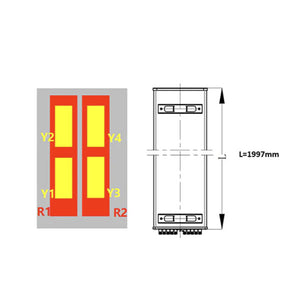Sinclair Technologies: 12-port panel antenna, 2x698-960 and 4x1710-2690 MHz, 65˚, Integrated RET