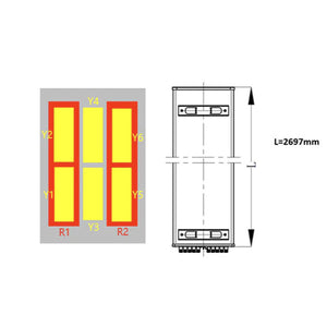 Sinclair Technologies: 16-port panel antenna, 2x698-960 and 6x1710-2690 MHz, 65˚, Integrated RET