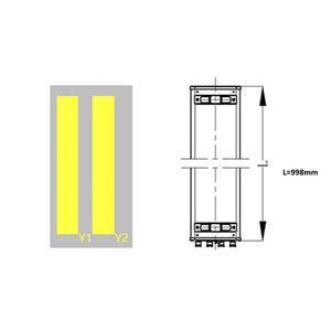 Sinclair Technologies: 4-port panel antenna, 2x1710-2690 MHz, 65˚, Integrated RET