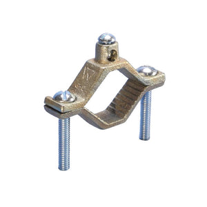 nVent: 1-1/4 to 2" Silicone Bronze Ground Clamp, 10 to 2 AWG