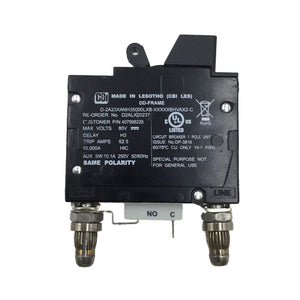 CBI: 20 Amp, Single Pole, White Handle, DD Frame Breaker wit