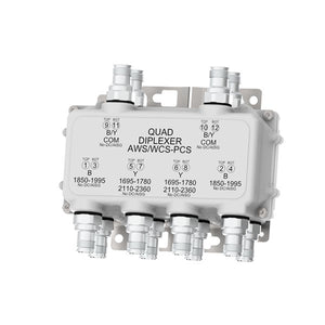 Kaelus: AWS/WCS-PCS Quad Diplexer, No DC/AISG