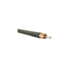 Eupen: Coaxial Cable, 1/4" Hiflex, 50 ohm with black PE jacket, for 6 GHz applications, Per Foot