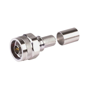 Times Microwave: Connector, N-Male Crimp Hex/Knurled Nut for