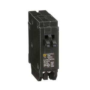 Square D: Miniature Circuit Breaker 120/240V 15A
