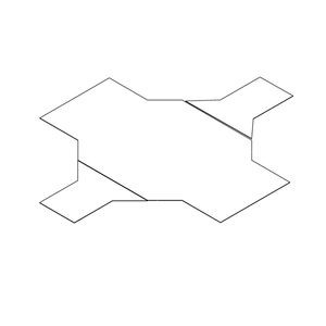 Cope: AL Cover Reduc Horz Cross 36"W-30"W Flat Flanged Venti