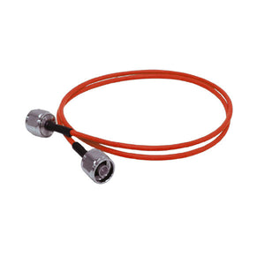 Microlab: 0.5M 0.141 Plenum Rated Red Cable, DC-6GHz, 100W, -161dBc typ. N-Male RA to N-Male Indoor, JA Express
