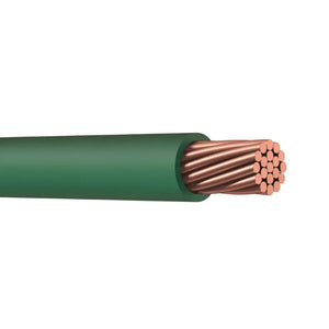 2 AWG Green XHHW, Copper Ground Wire, 7 Stranded, Domestically Made, Per Foot