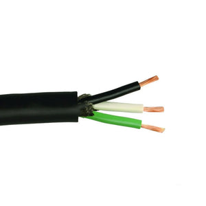 6 AWG, 3 Conductor, SOOW Portable Power Cable 600V CSA, Black