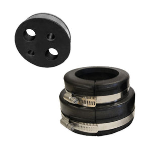 4" Cable Entry Boot to Suit 2 x 10mm and 2 x 24mm Cable