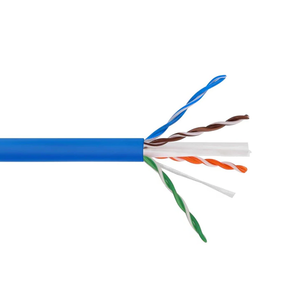 CAT6A Blue Cable, 23 AWG, 4 Pair, Plenum – Per foot