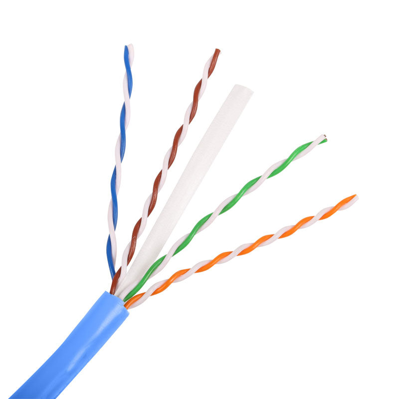 Teleco Riser CAT6E Blue Cable, Riser, 23 AWG 4 Pair, Un-Shielded | Launch 3 Telecom