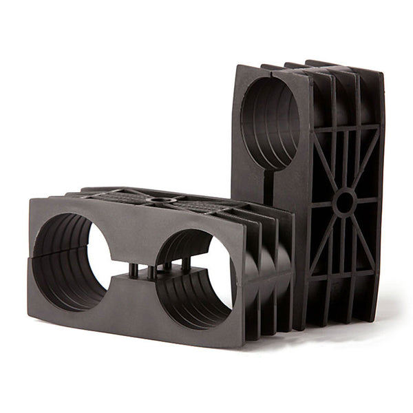 Double Cable Support Blocks UV Rated for 1/4