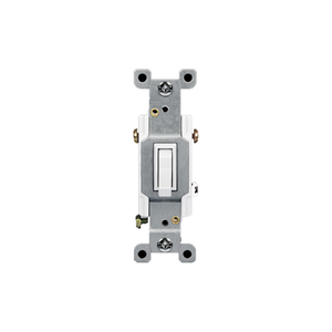 Double Pole Toggle Switch. Rated 30A, 120-277V AC, White