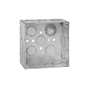 Square Box, 30.3 Cubic Inches, 4" Square x 2-1/8" Deep, 1/2"