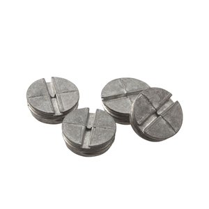 1" Closure Plug for Weatherproof Electrical Box, Gray, Zinc