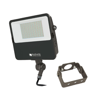 40/60/80W Medium Dark Bronze Flood Light-CCT & LUMEN Select