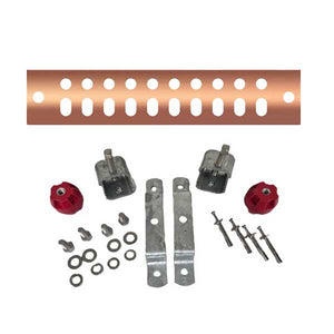Solid Copper Buss Bar 2" x 10" with Buss Bar Kit