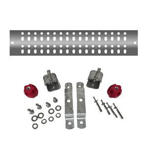 Galvanized Steel Buss Bar 4" x 20" with Buss Bar Hardware Kit